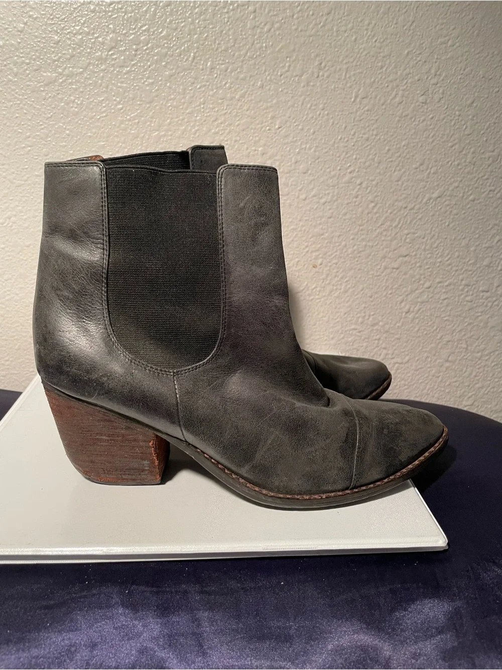 Jeffrey Campbell handmade Ibiza Last Black Leather Boots 9.5